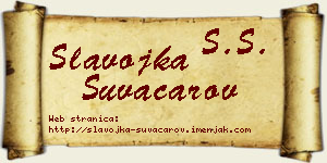 Slavojka Suvačarov vizit kartica